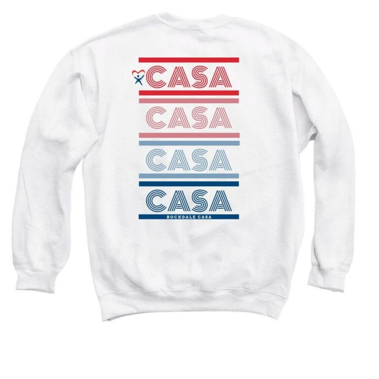 CASA CASA CASA white crewneck sweatshirt