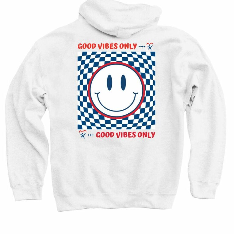 Good Vibes Only White Sweat Shirt